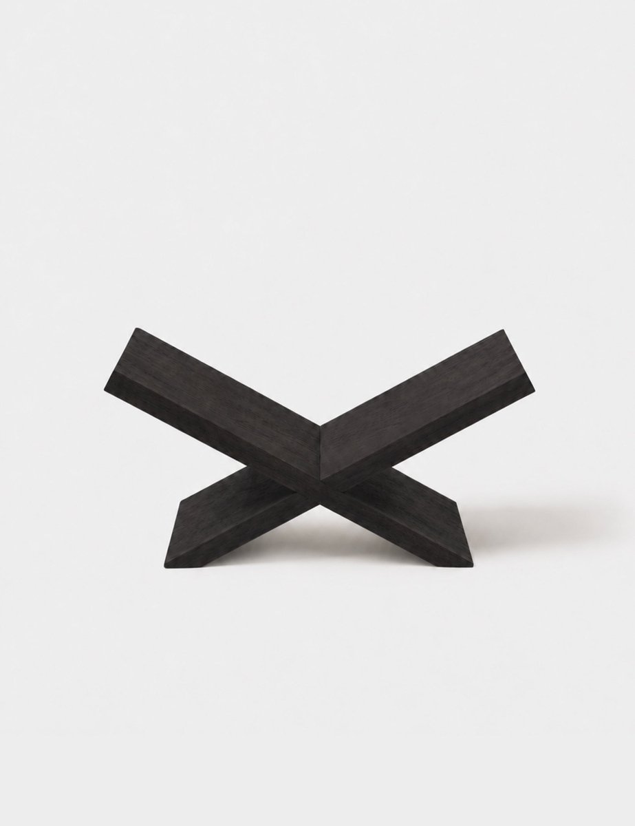 Matte Charcoal Book Stand by STAY IN